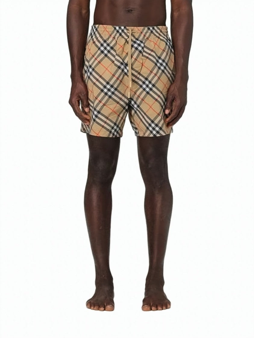 Burberry Classic Check Pattern Beach Shorts