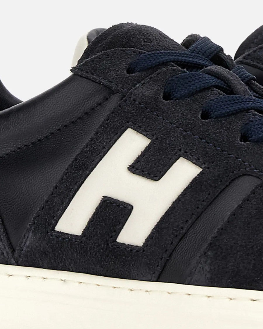Hogan H-Tv Sneakers In Navy Blue