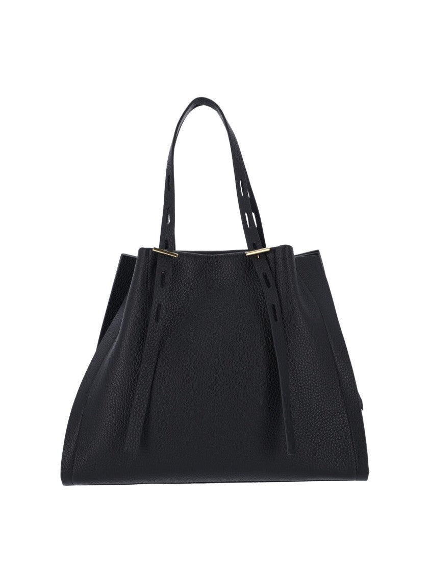 Minobossi Minimalist Black Bag With Structured Silhouette