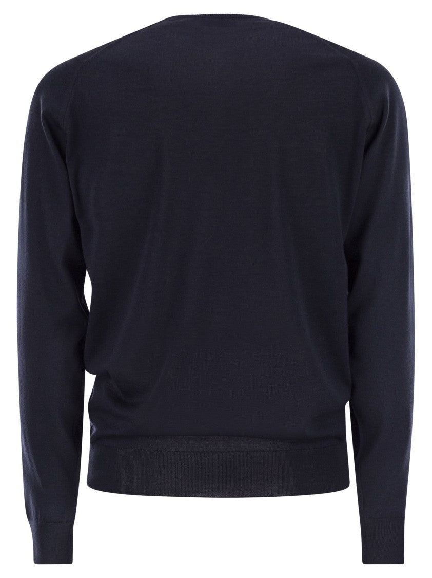John Smedley Lundy - Crew Neck Jumper In Extra-Fine Merino Wool