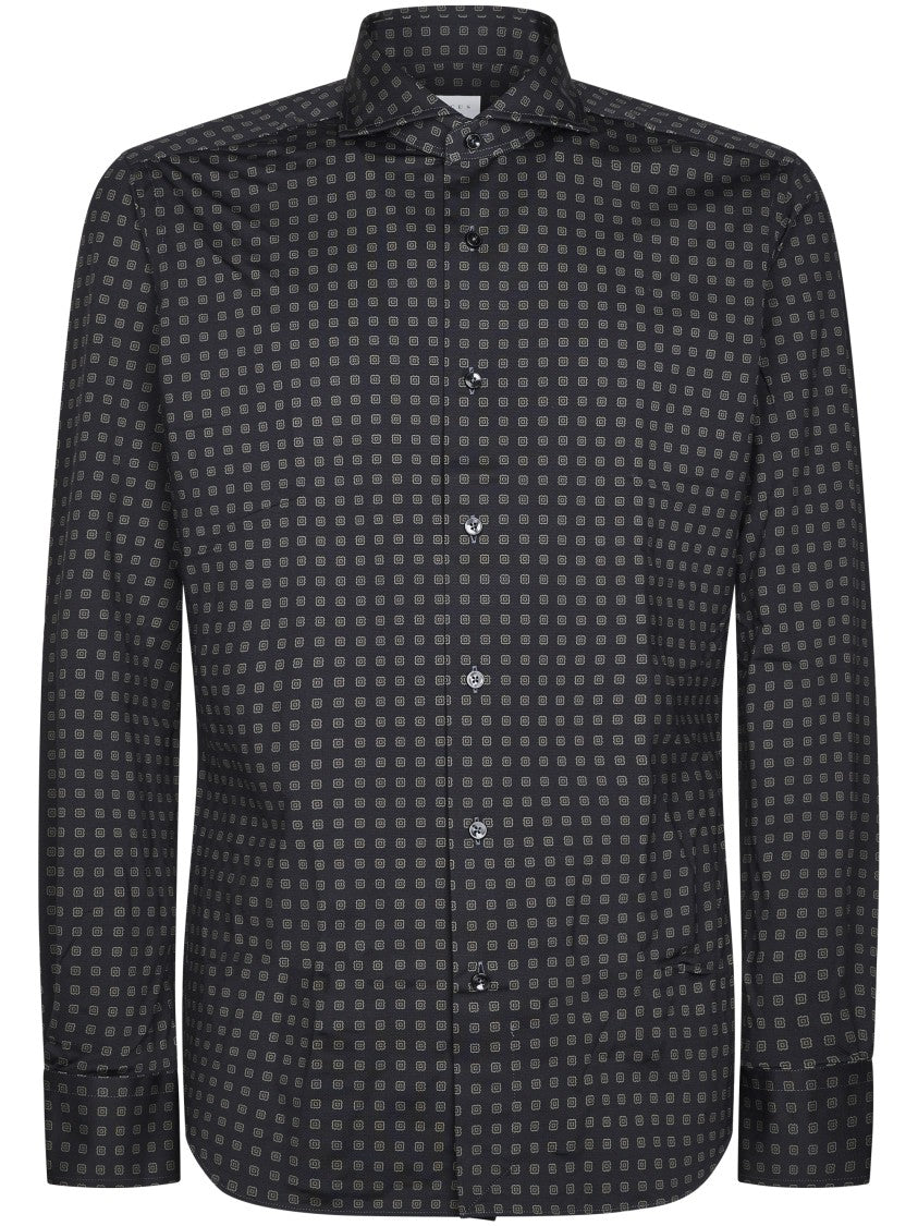 Xacus Tailored Casual Shirt With Subtle Geometric Pattern