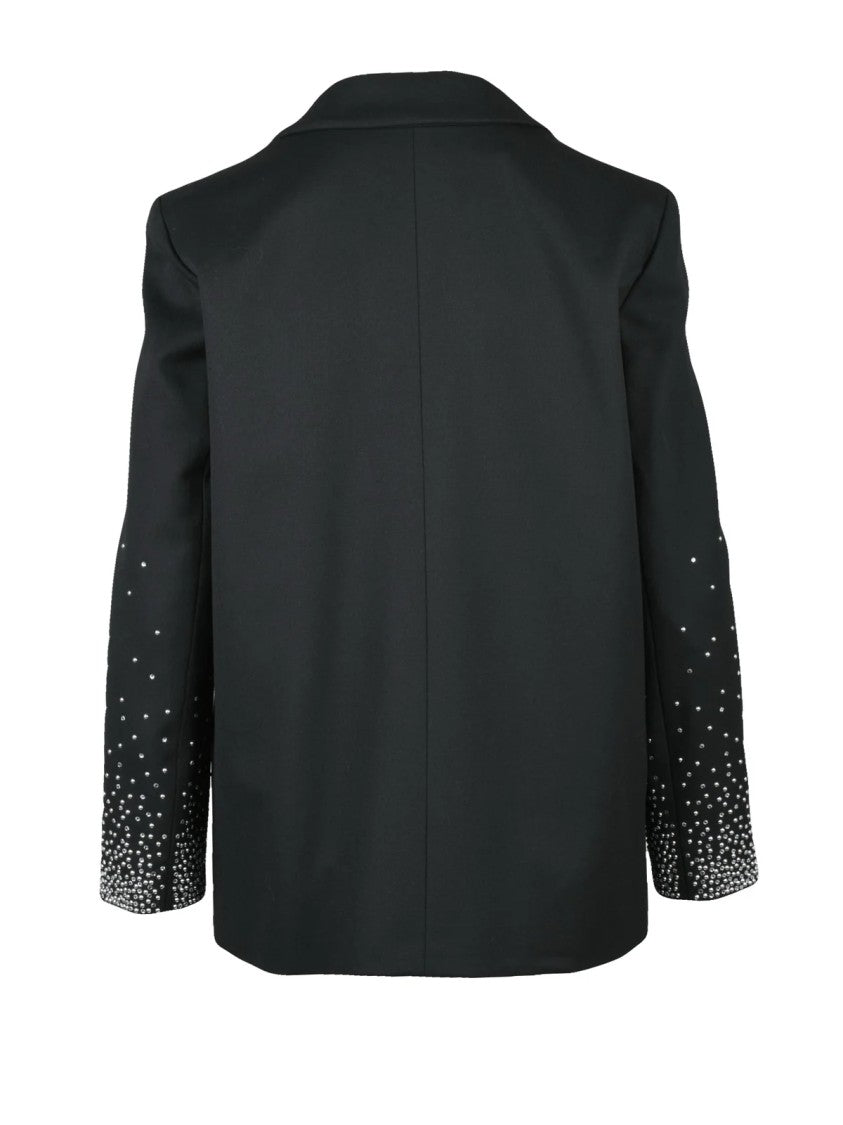 Marella Double-Breasted Marella Jacket With Rhinestone Embellishments