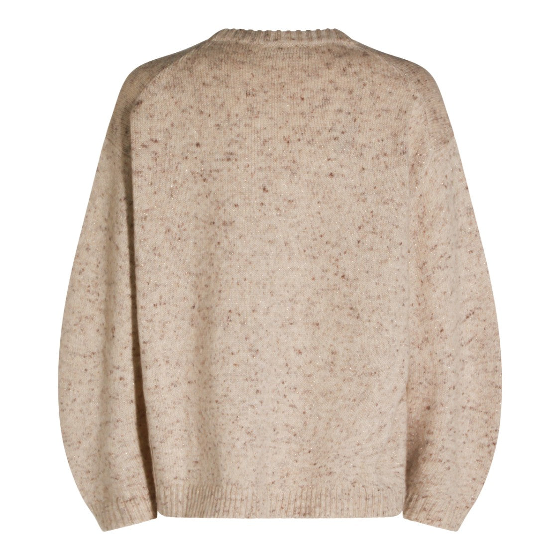 Fabiana Filippi Oversized Casha Wool Blend Sweater With Speckled Knit Texture