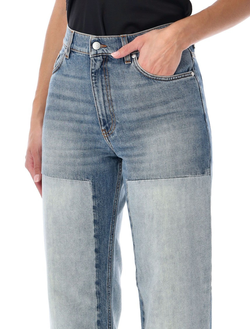Stella Mccartney Patchwork Straight-Leg Jeans