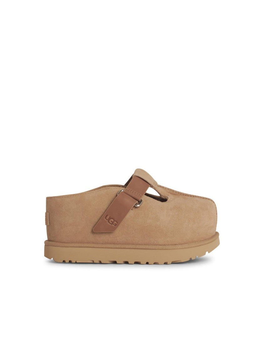 Ugg Goldenstar' Beige Suede Slippers