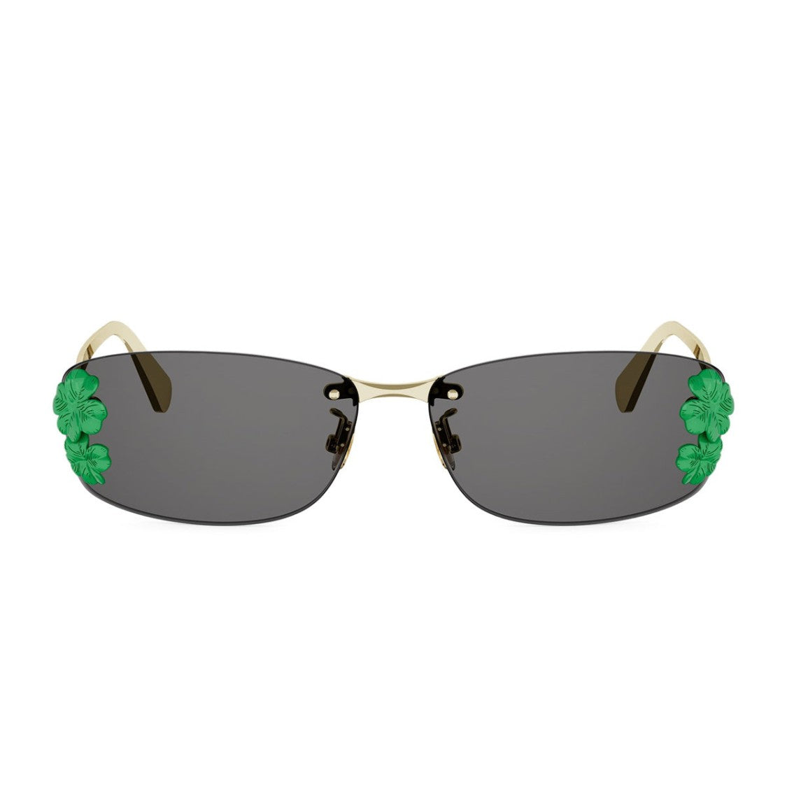 Dior Diorclover S1i Sunglasses Rectangular Rimless Metal - Gold