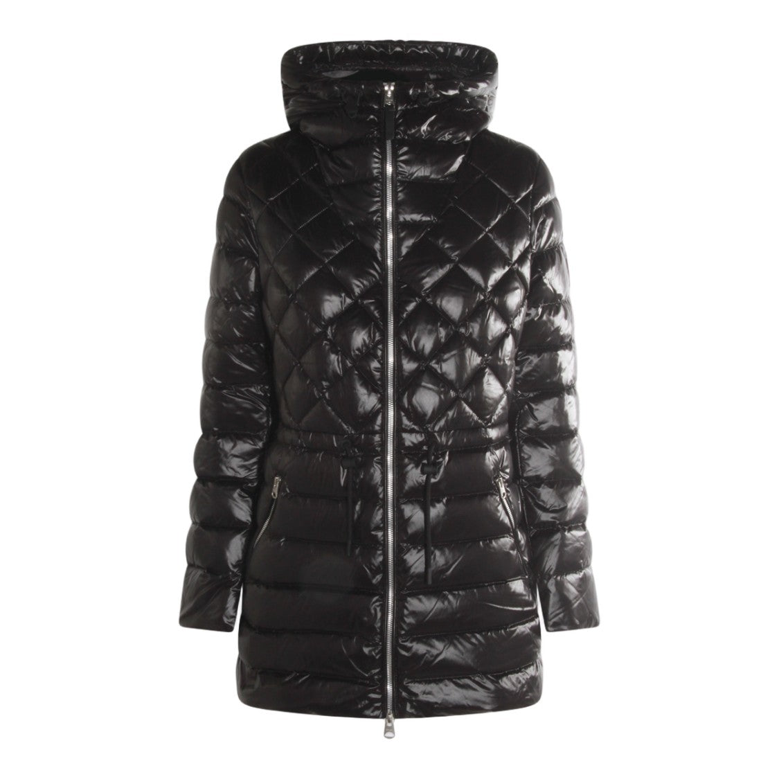 Mackage Glossy Quilted Down Coat With Fitted Silhouette