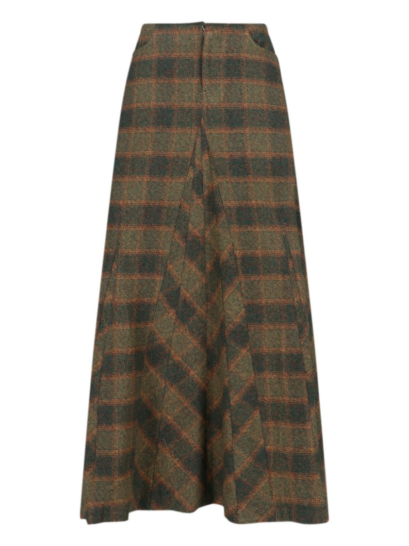 Our Legacy Maxi "Vilnius" Skirt – Green/Multicolor