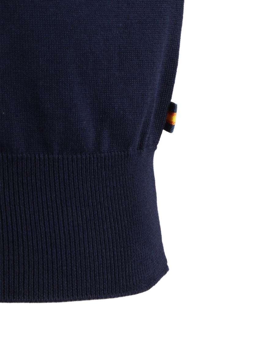 K-Way Navy Pleyne Solid Fitted Polo Shirt