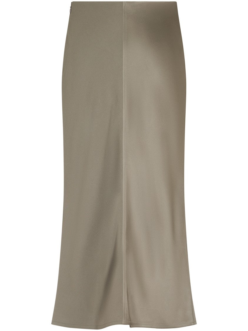 Ami Straight Skirt With Subtle Back Slit
