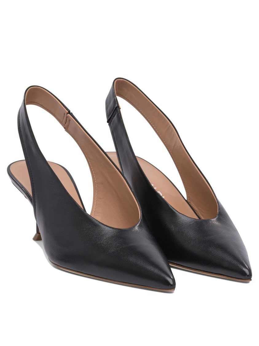 Lella Baldi Pointed Toe Slingback Heeled Shoes