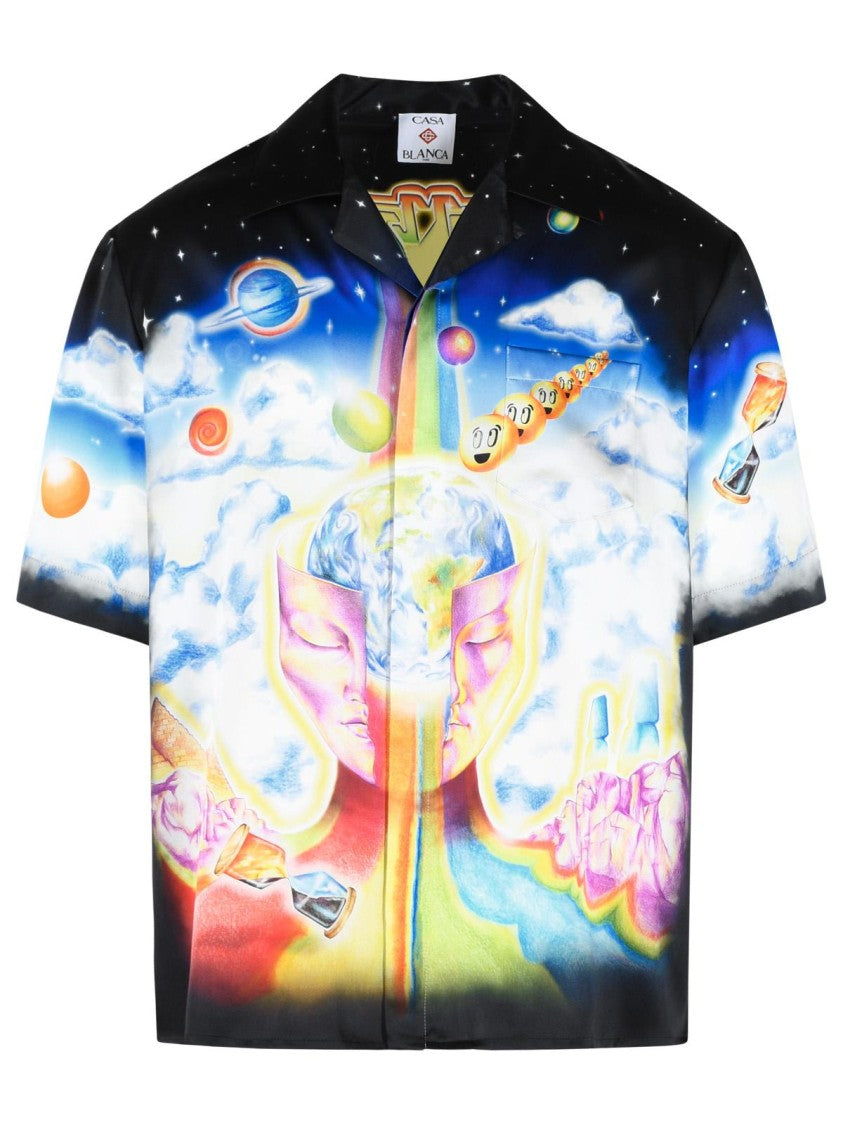 Casablanca 'The Essential Experience' Black Silk Shirt