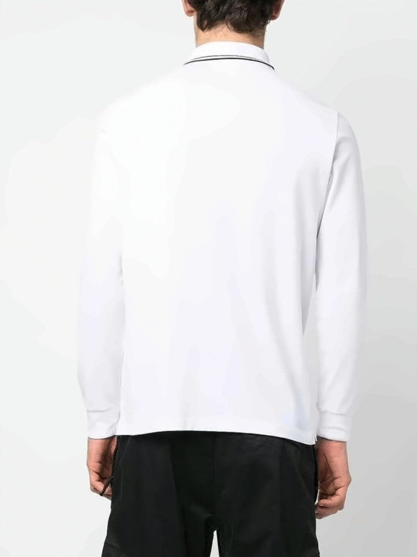 Stone Island Long-Sleeve Polo Shirt With Classic Collar