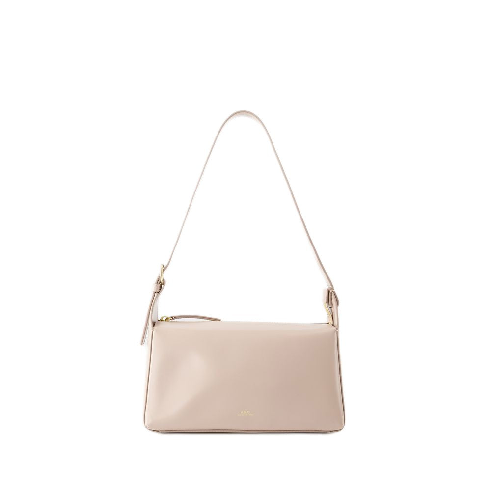 A.P.C. Virginie Baguette Bag - Leather - Moon Grey