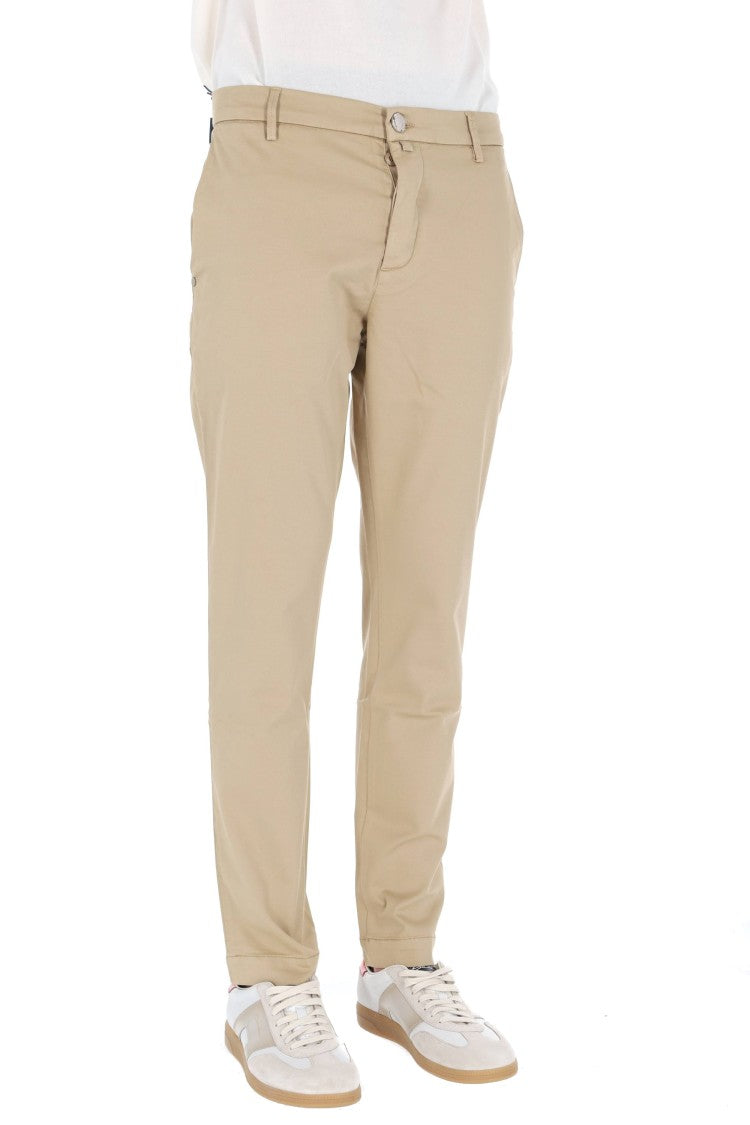 Jacob Cohen Gray Fit Cotton-Lyocell Pants