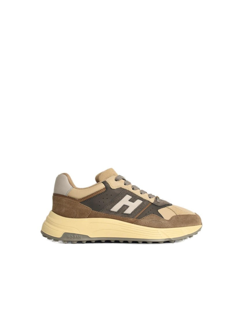Hogan Hyperlight' Brown Leather Sneakers