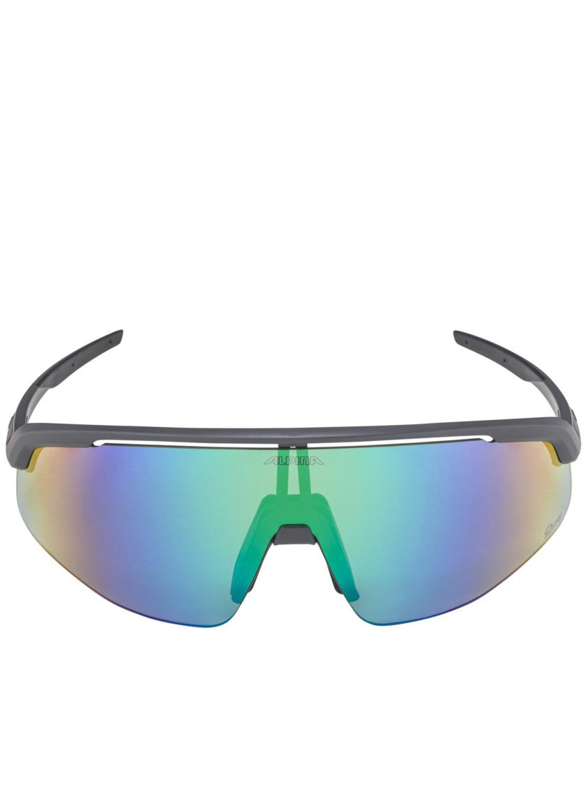 Alpina Matte Black Turbo Pro Wraparound Sunglasses