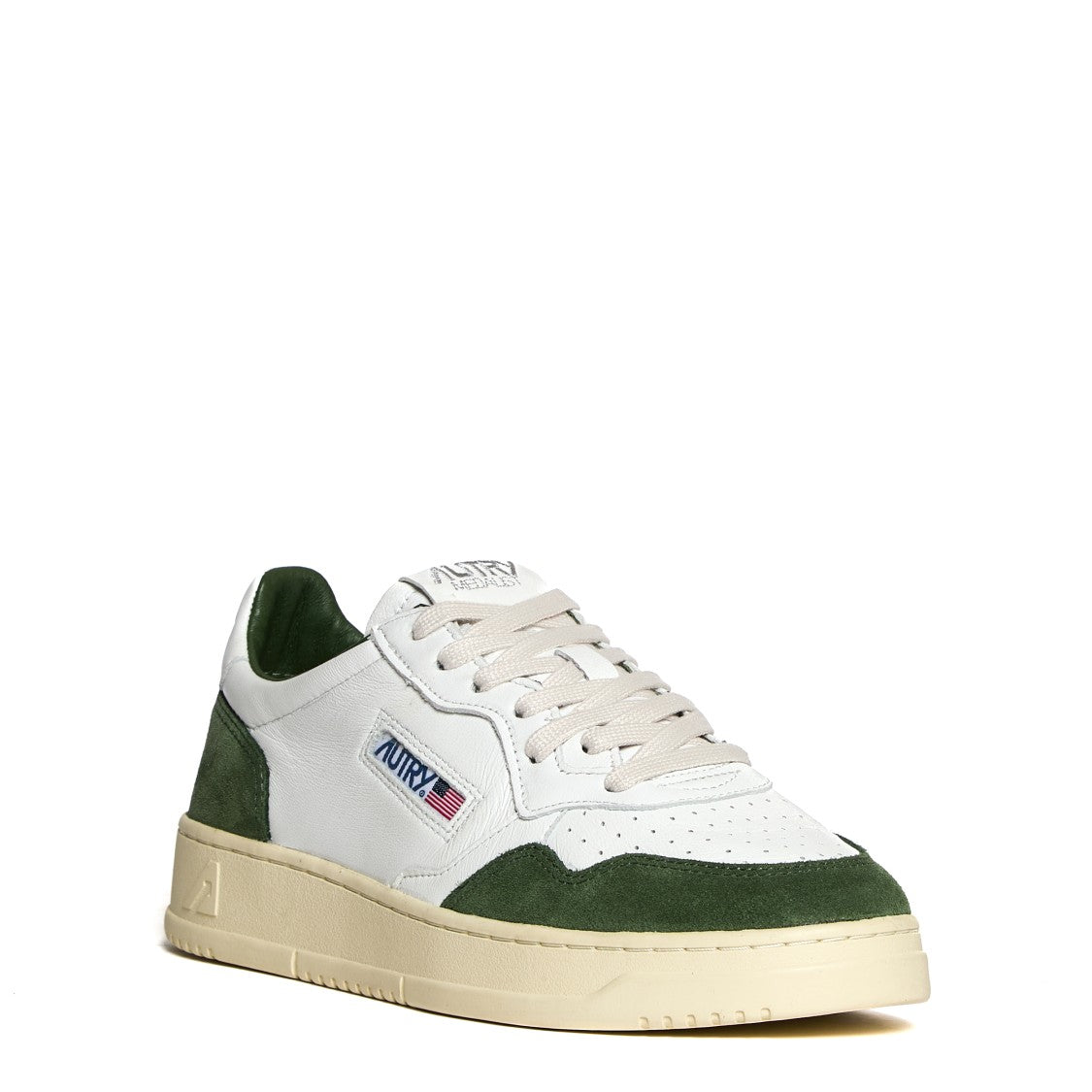 Autry Leather And Suede Sneakers With Washed Finish