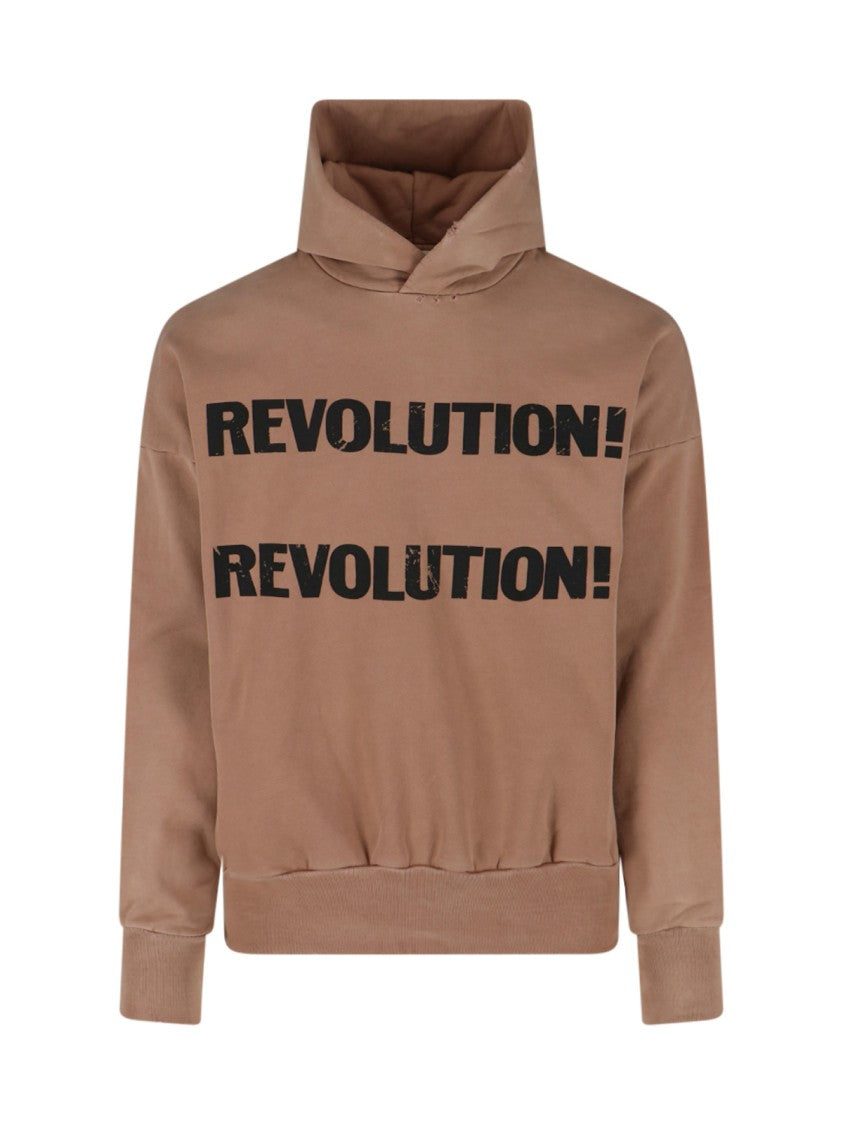 Fear Of God "Revolution!" Hoodie, Beige Cotton