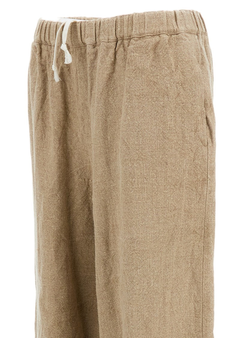 Comme Des Garçons Beige Culotte Linen Trousers