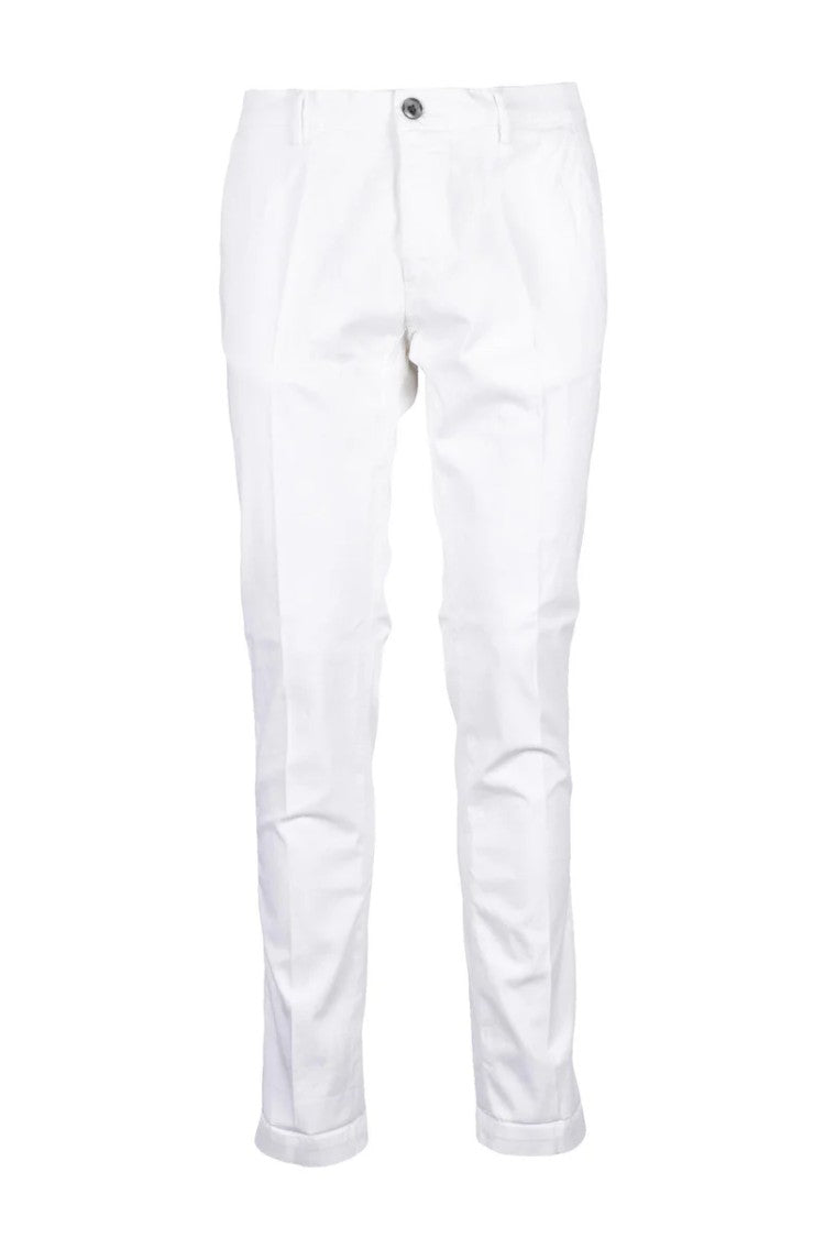 Mason's Stretch Chino Trousers - White