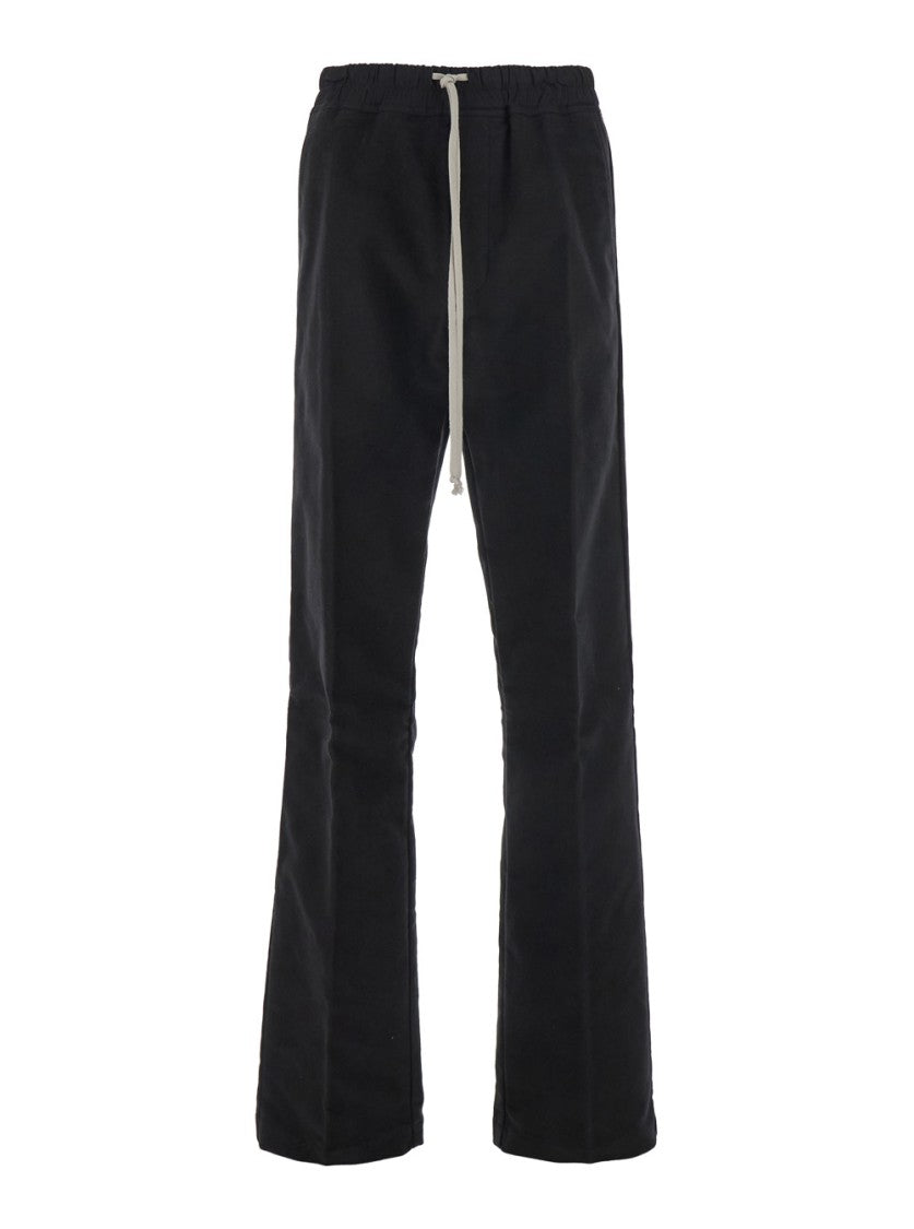 Rick Owens Dietrich' Black Pants With Elastic Waist