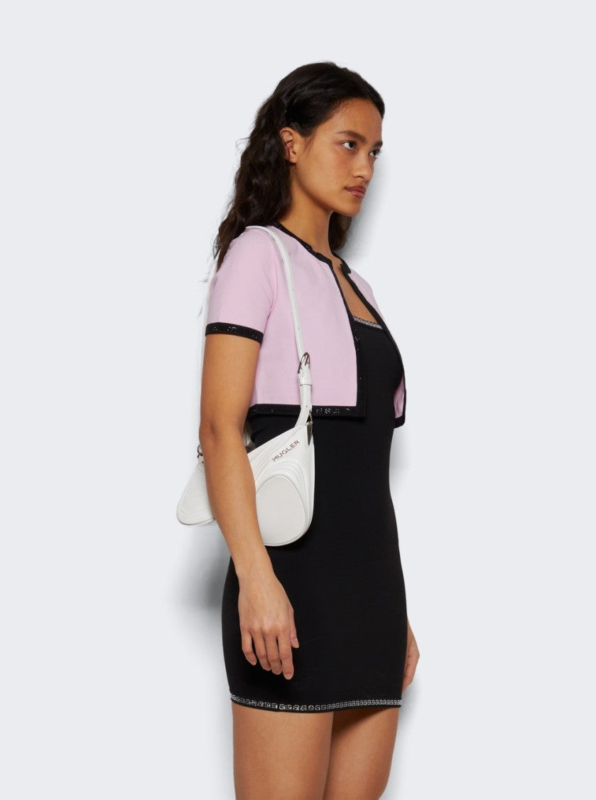 Mugler Small Embossed Spiral Curve 01 Shoulder Bag