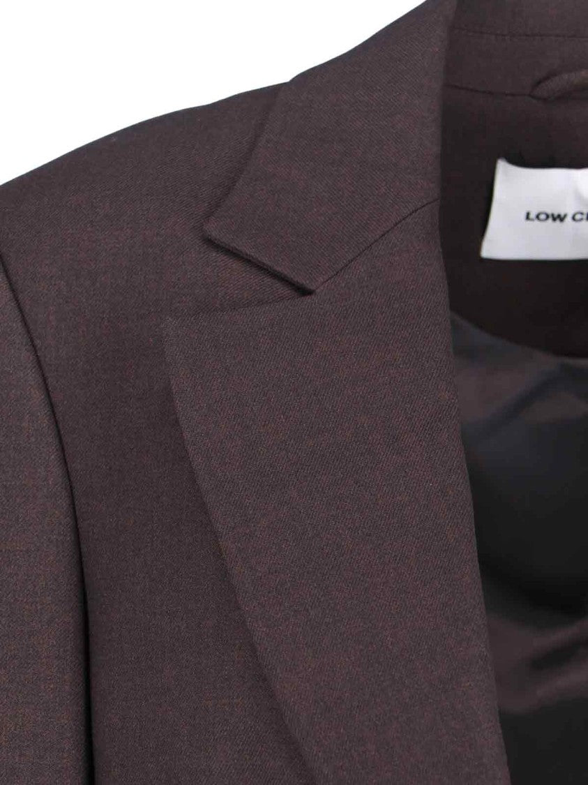 Low Classic Single-Breasted Blazer – Brown