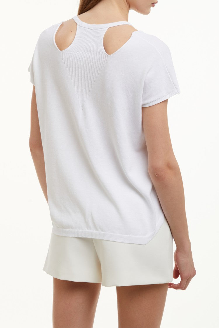 Kangra Relaxed Fit Top With Deep V-Neck