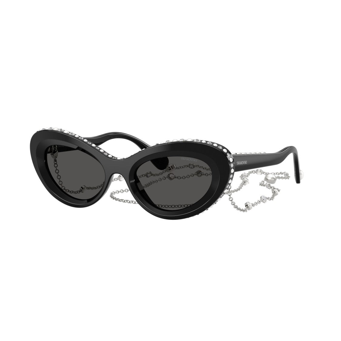 Swarovski 0Sk6061u Cat-Eye Sunglasses With Crystals