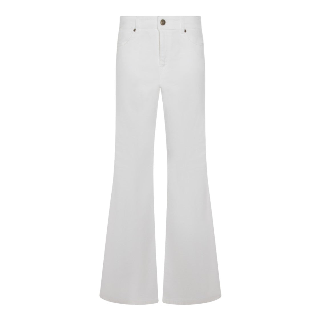 Twin-Set High-Waisted Flared Jeans With Classic Five-Pocket Style