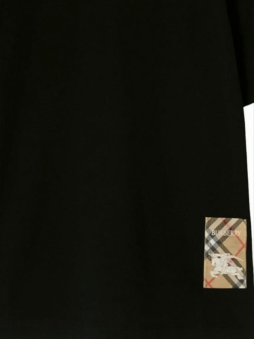 Burberry Black Cotton T-Shirt