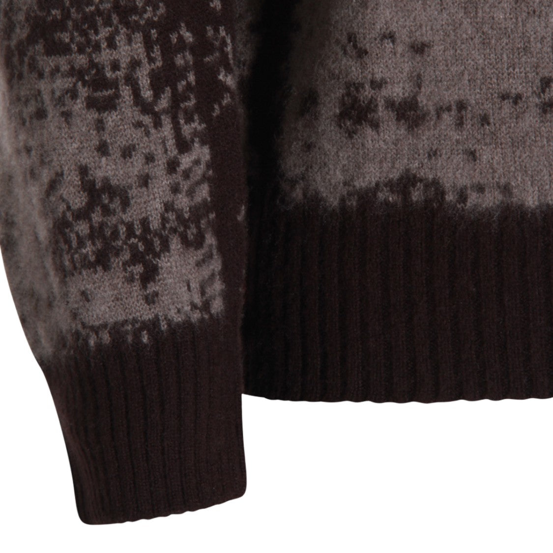Piacenza Cashmere Textured Knit Sweater With Classic Crew Neckline