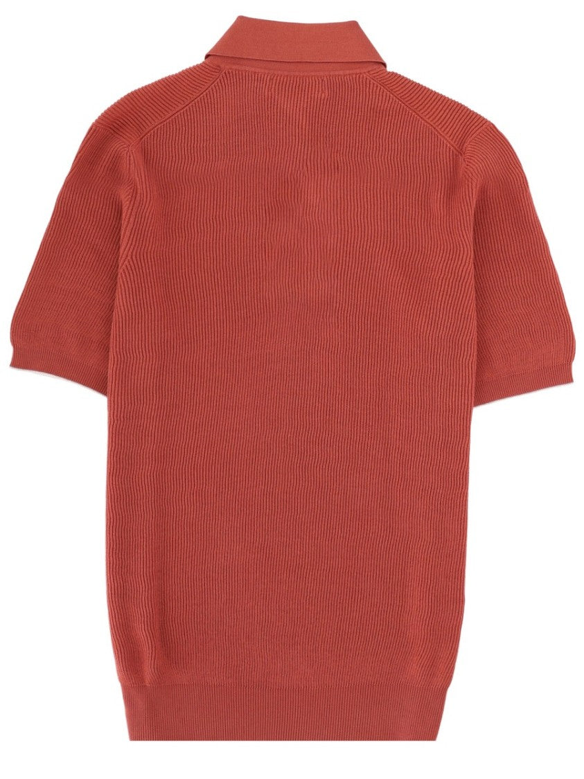 Brunello Cucinelli Ribbed Cotton Polo Shirt