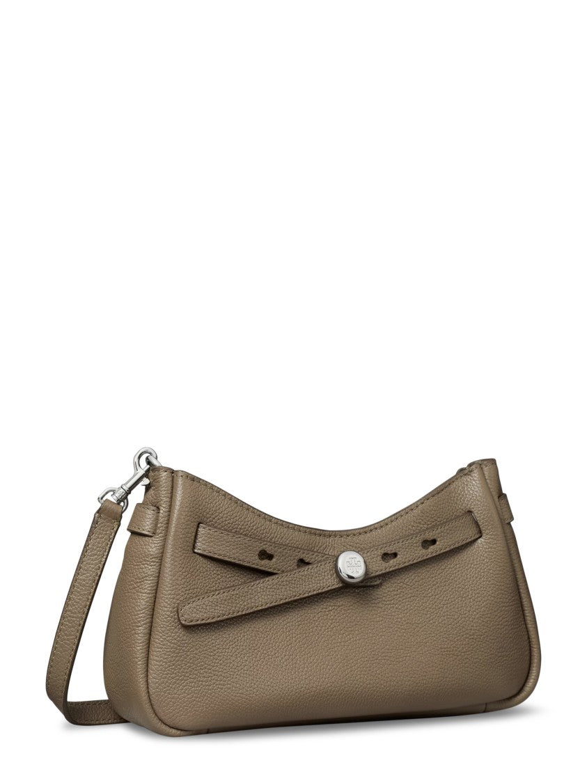 Tory Burch Textured Leather Crossbody Bag With Zip Top Closure
