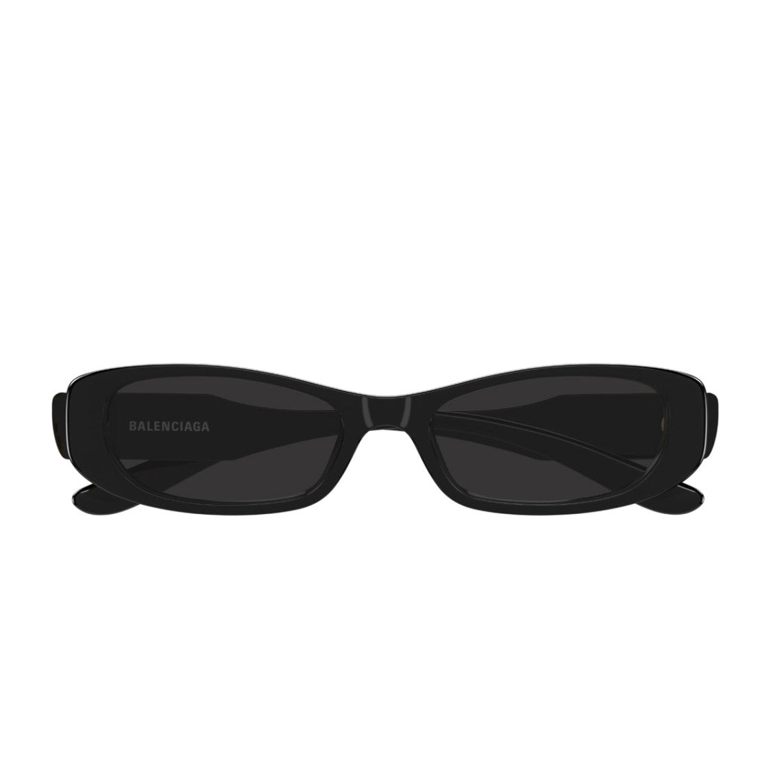 Balenciaga Everyday Rectangular Black Recycled Acetate Sunglasses