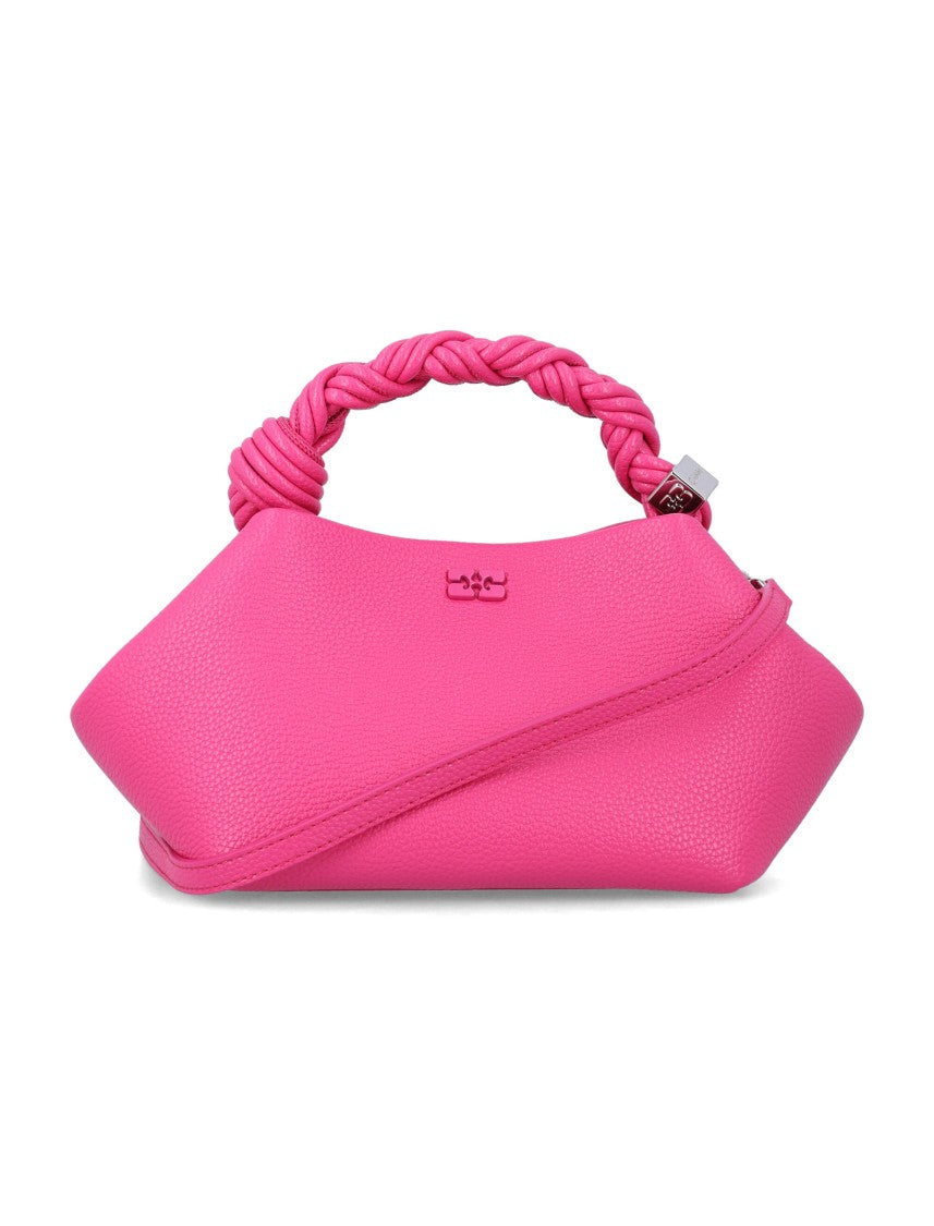 Ganni Pink Bou Small Peached Leather Mini Bag