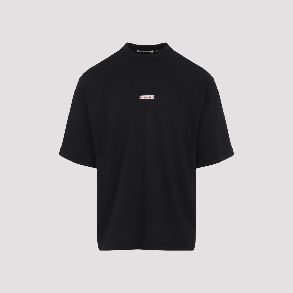 Marni Black Cotton Logo T-Shirt
