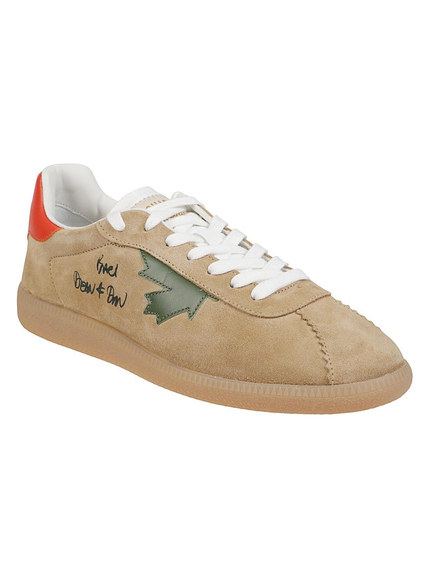 Dsquared2 Rebels Beige Suede Low Sneakers