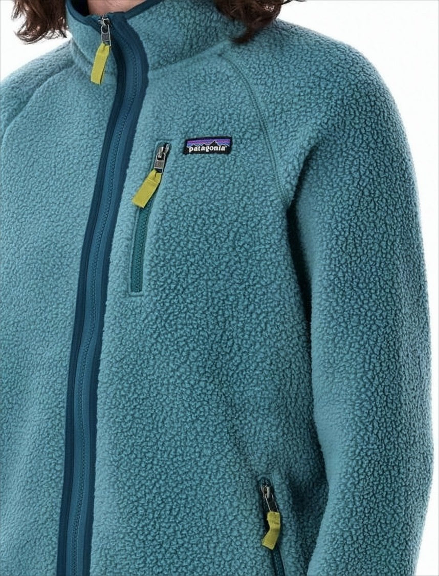 Patagonia Textured Fleece Jacket With Full Front Zipper