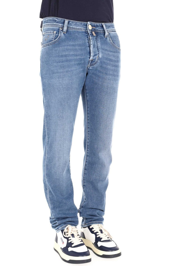 Jacob Cohen Nick Slim Fit Beige Label Jeans
