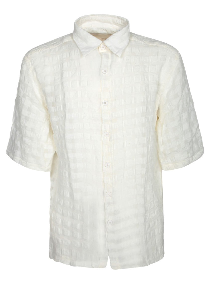 Costumein Relaxed-Fit Linen Short Sleeve Shirt