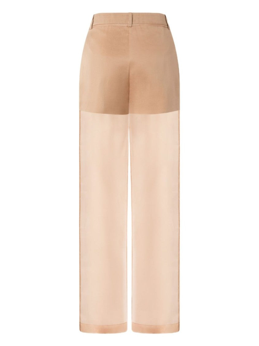Pinko Wide-Leg Trousers With Sheer Panel Design