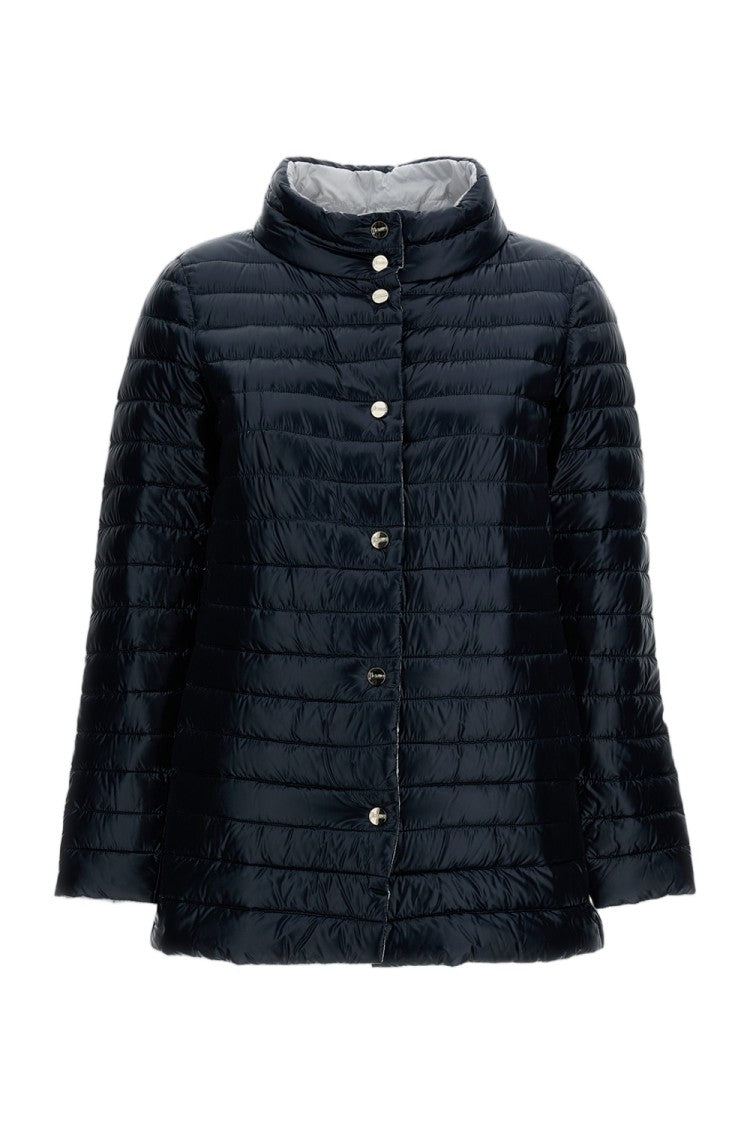 Herno Reversible A-Shape Jacket With High Collar