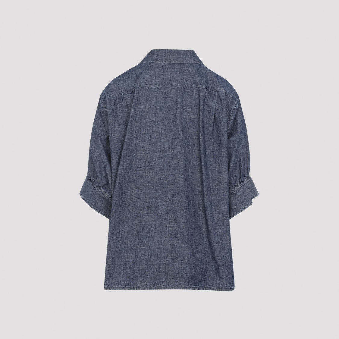 Jil Sander Boxy Blue Cotton Shirt