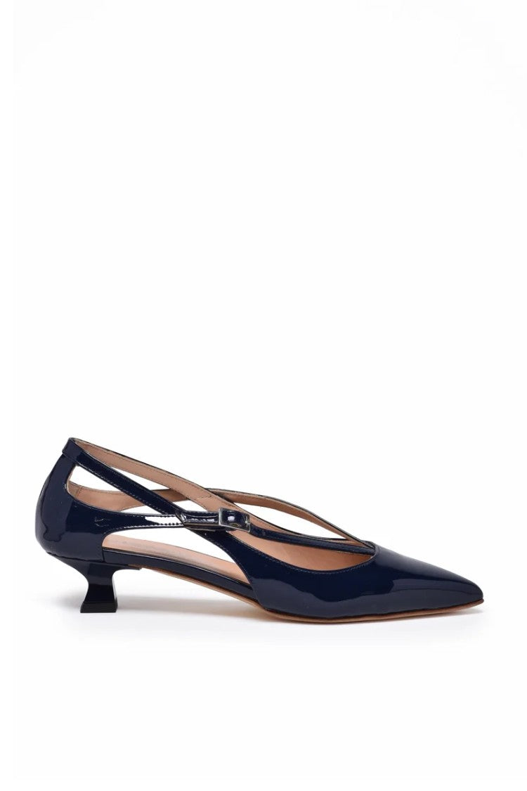 Isabelle Paris Blue Patent Leather Pumps