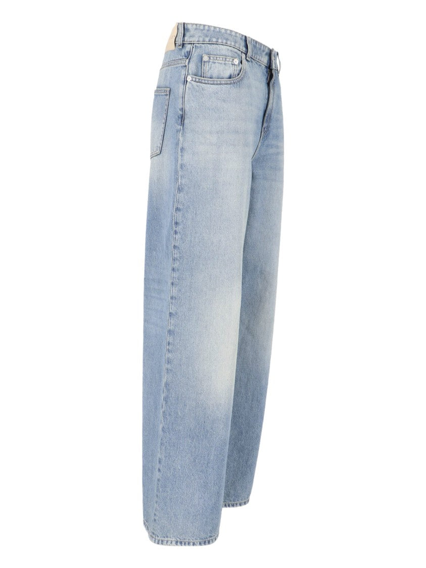 Alexander Mcqueen Wide-Leg Jeans – Light Blue
