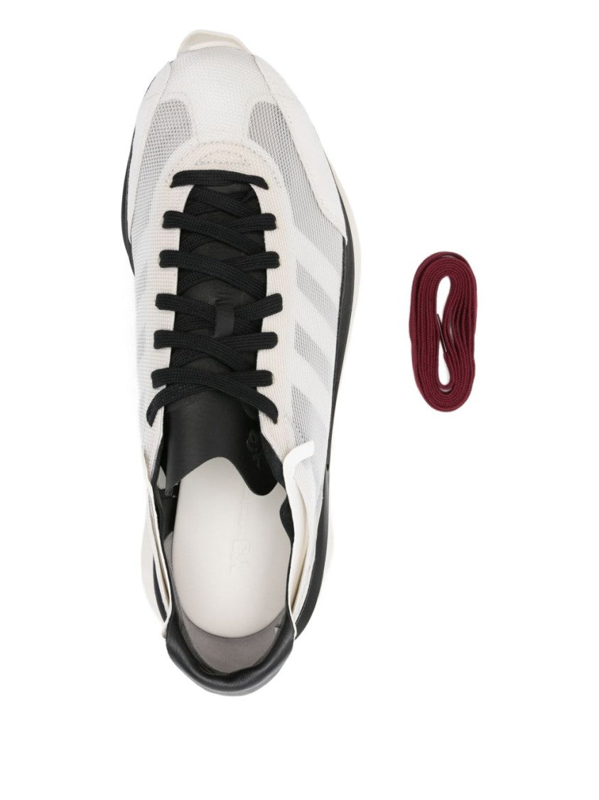 Y-3 Mesh And Suede Sneakers