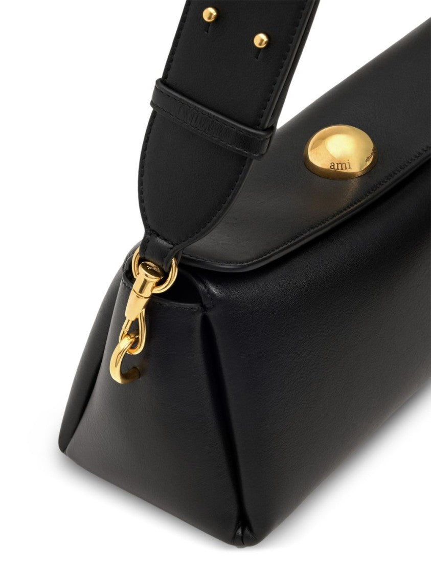 Ami Paris Sleek Elongated Bag With Structured Silhouette