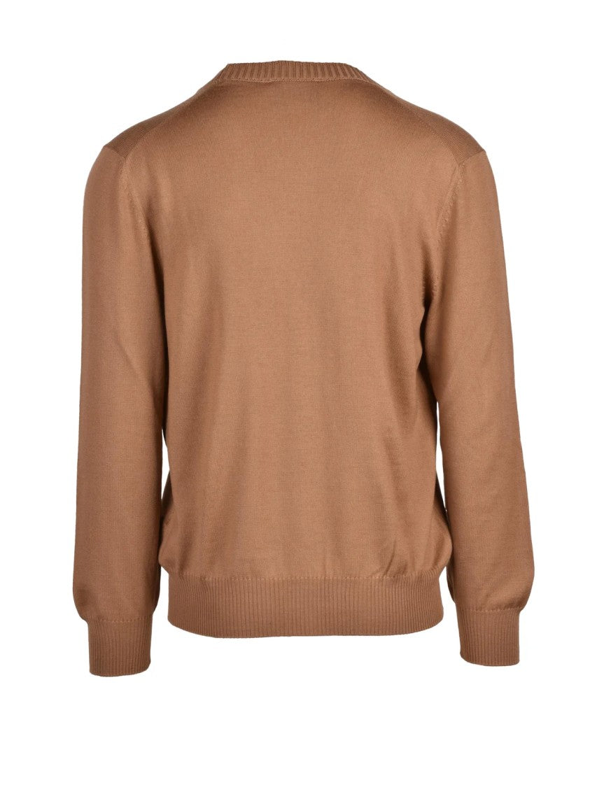 Gran Sasso Beige Virgin Wool Cardigan